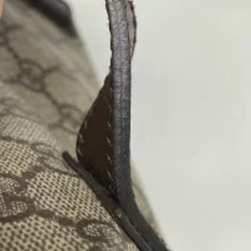 Gucci GG beige shoulder tote brown canvas bag Tan Brown - Picture 3 of 5